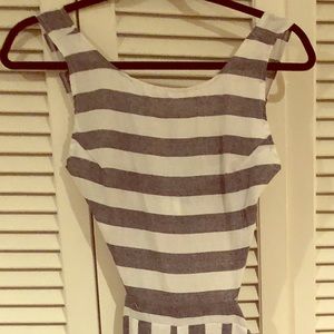 Striped romper